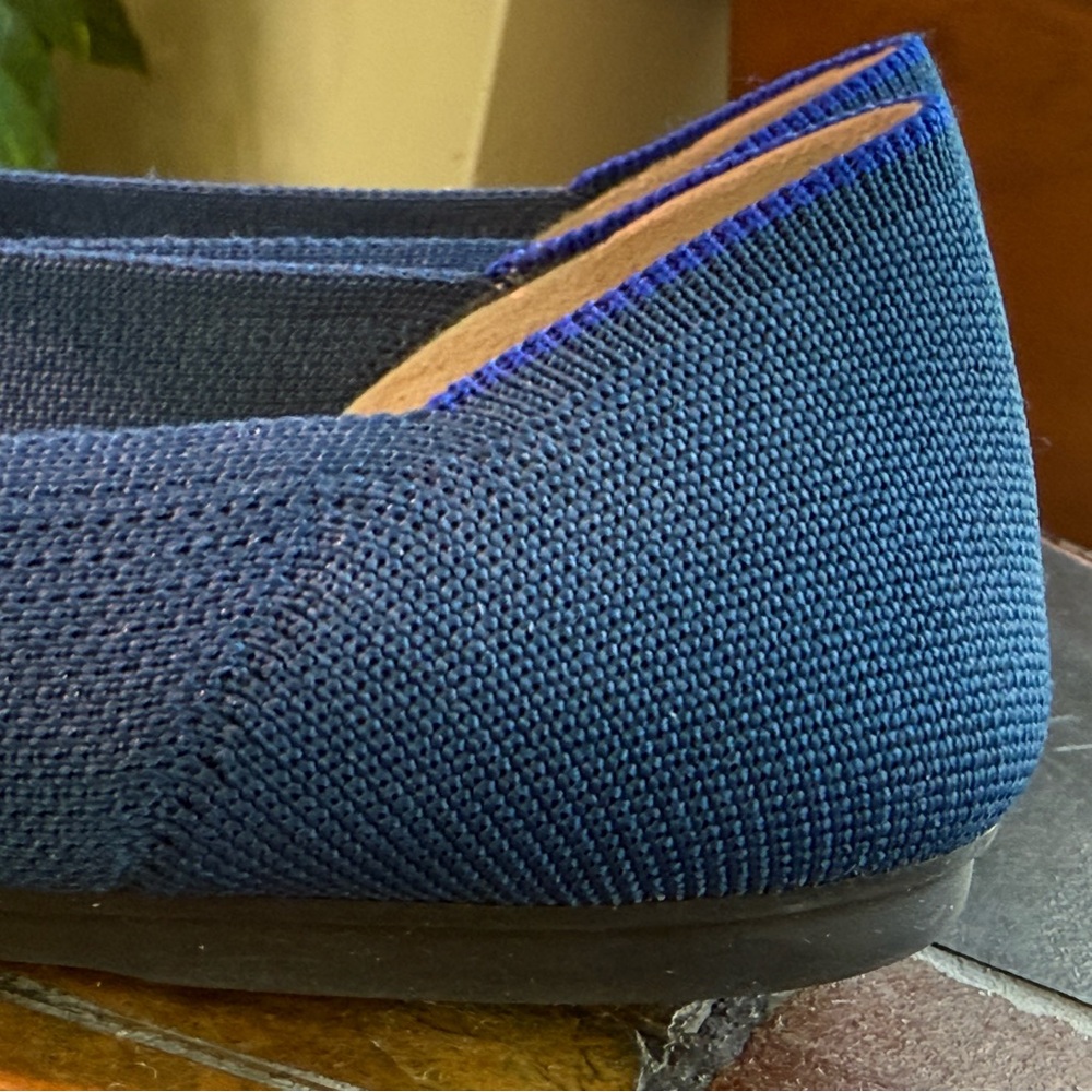 Rothy’s The Flats in Blue Holiday Licorice Women’s Size 9 - Picture 9 of 11